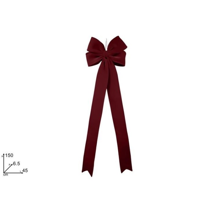 FIOCCO 45X150CM VELLUTO BORDEAUX